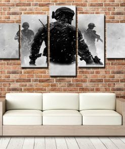 Call Of Duty Modern Warfare - 5 Panel Canvas Prints Wall Art
