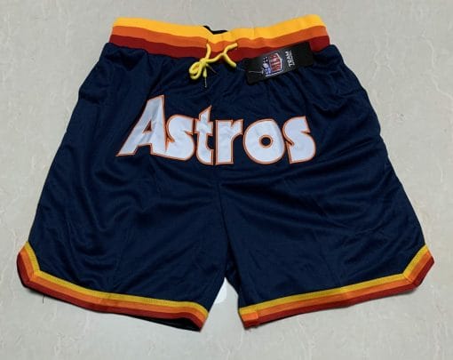 , Just Don Houston Astros Deep Blue Baseball Shorts Pants, izedge shop