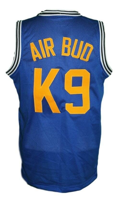 , Air Bud K9 Timberwolves Basketball Jersey New Sewn Blue, izedge shop