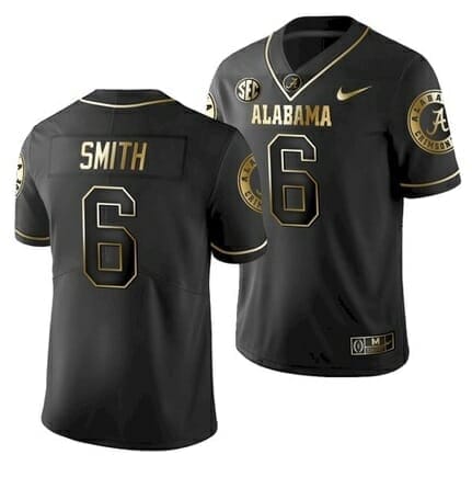 , Alabama Crimson Tide #6 DeVonta Smith College Football Black Jersey, izedge shop