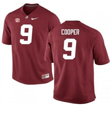 , Alabama Crimson Tide #9 Amari Cooper NCAA Football Jersey Red, izedge shop