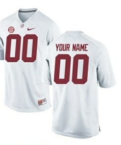 Personalized Alabama Football Jersey College White