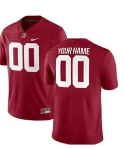 Custom Alabama Jersey Name and Number College Football Red