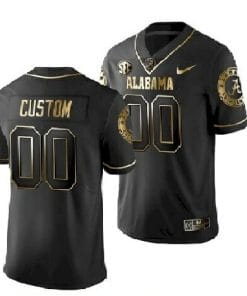 Custom Alabama Jersey Name and Number Football Black