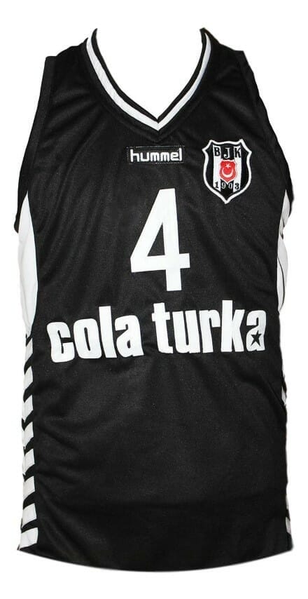 , Allen Iverson Cola Turka Basketball Jersey New Sewn Black, izedge shop