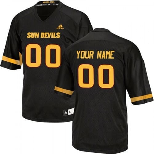 Arizona State Custom Football Jersey Name and Number Black