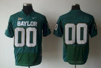 Custom Baylor Bears Football Jersey Name and Number College Green