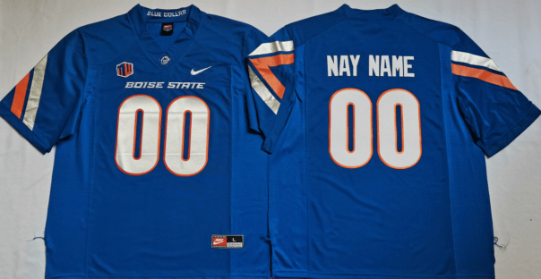 Boise State Broncos Custom Jersey Name and Number Football Blue