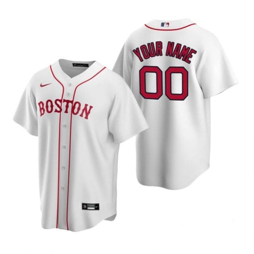 , Boston Red Sox Custom Name Number Coolbase Baseball Jersey White, izedge shop