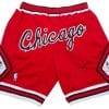 , Chicago Bulls Sublimated Shorts Black JUST DON Shorts, izedge shop