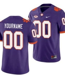 Personalized Clemson Jersey Legend Stitched College NCAA Football Purple
