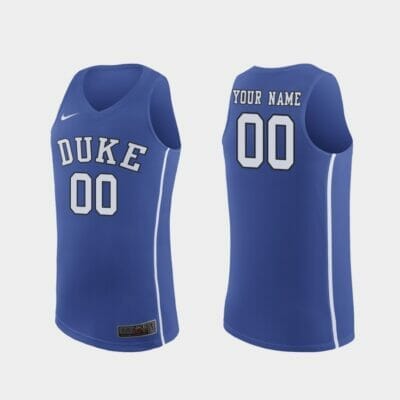 Duke Blue Devils Jersey Name and Number Custom College Basketball Jerseys Royal March Madness