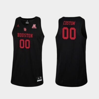 Houston Cougars Jersey Name and Number Custom College Basketball Jerseys Replica Black