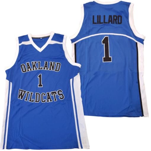 , Damian Lillard #1 Oakland Wildcats High School Basketball Jersey, izedge shop