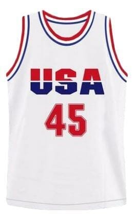 Donald Trump 45 Team USA Custom Basketball Jersey White 1
