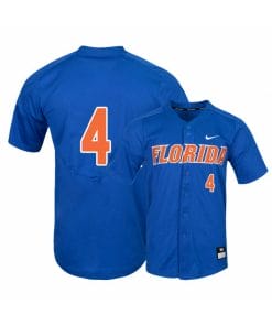 Florida Gators 4 Jud Fabian Blue College Baseball Jersey