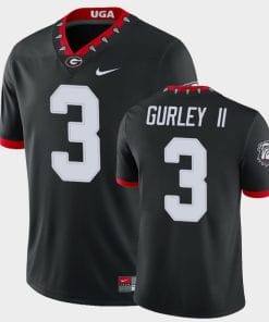 UGA #3 Todd Gurley II Football Jersey Black Alternate Game Jersey