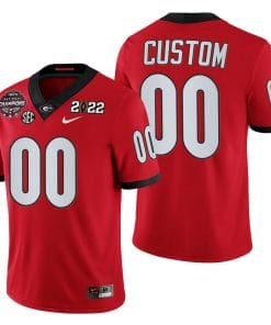 UGA Jersey Custom 2021-22 CFP National Champions Red