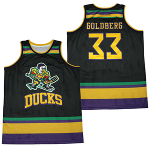Greg Goldberg 33 Mighty Ducks Basketball Jersey