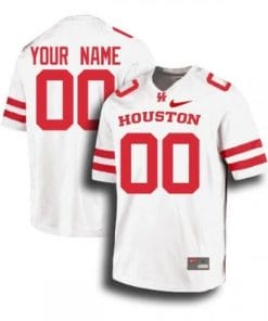 Houston Cougars Custom Jersey White College Football Jerseys