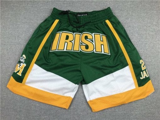 , Irish High School Men Shorts Vintage Short Stitched Green, izedge shop