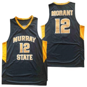 , Ja Morant #12 Murray State Ncaa Basketball Jersey Black, izedge shop