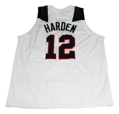 James Harden 12 Team USA Basketball Jersey White
