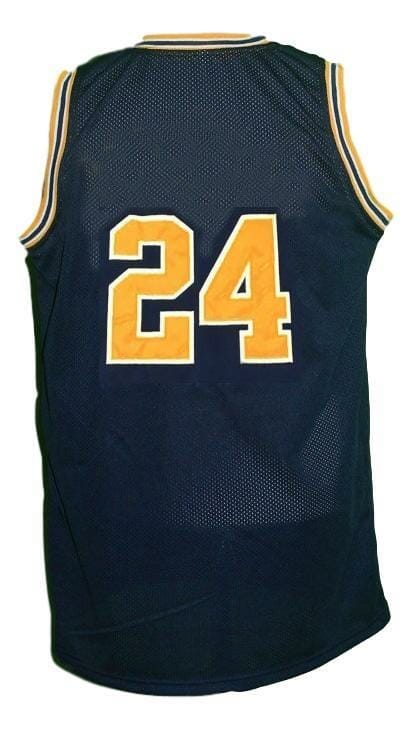 Jimmy King 24 Retro College Basketball Jersey Navy Blue 2