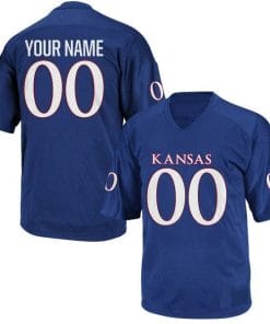 Kansas Jayhawks Custom Jersey Name Number NCAA College Football