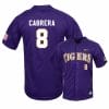 , LSU Tigers 8 Daniel Cabrera Yellow Elite College Baseball Jersey, izedge shop