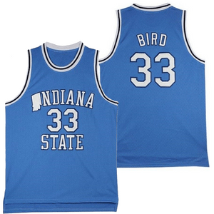 , Larry Bird #33 Indiana State Basketball Jersey, izedge shop