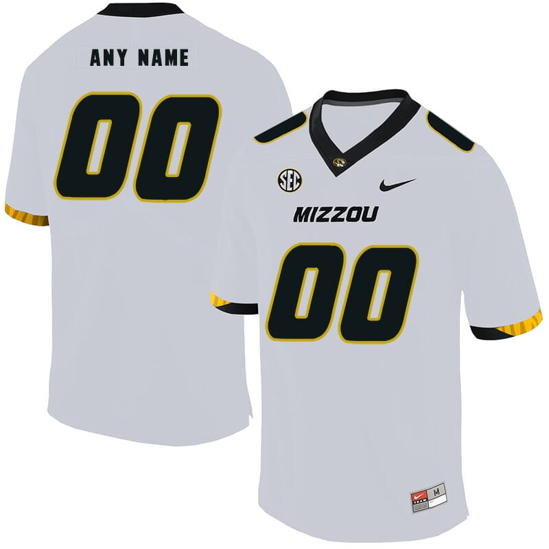 custom tigers jersey,missouri tigers custom jersey,mizzou custom jersey, Custom Tigers Jersey Name and Number College Football White, izedge shop