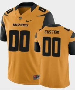 Missouri Tigers Football Jersey Custom Name and Number Gold College Game