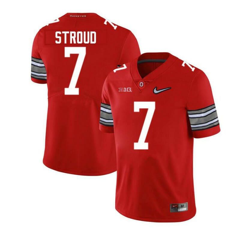 Ohio State CJ Stroud Jersey #7 Limited Red Alumni Football Jersey