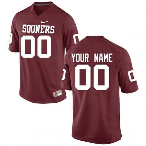 Personalized Oklahoma Sooners Jersey Red College Football