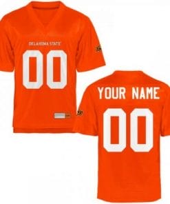 Oklahoma State Custom Football Jersey Name And Number Orange