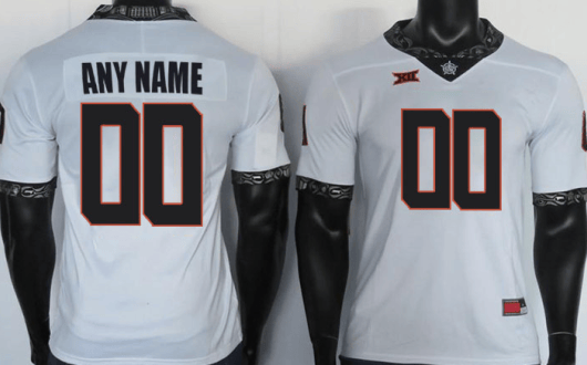 Custom Oklahoma State Jersey Name And Number Football White
