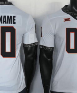 Custom Oklahoma State Jersey Name And Number Football White