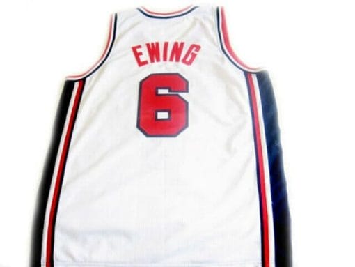 , Patrick Ewing #6 Team Usa Basketball Jersey White, izedge shop