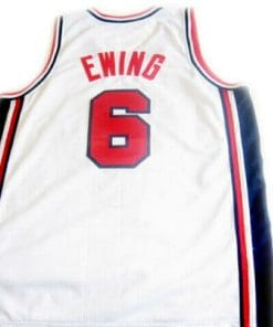 Patrick Ewing #6 Team Usa Basketball Jersey White