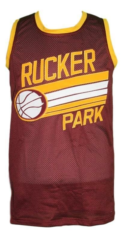 , Custom Name # Rucker Park Basketball Jersey New Sewn Maroon, izedge shop