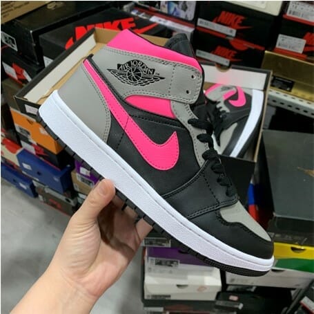 , Air Jordan 1 Mid Pink Shadow, izedge shop