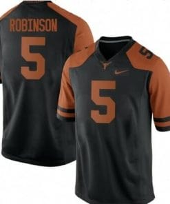 Texas Longhorns #5 Bijan Robinson Football Jersey Black