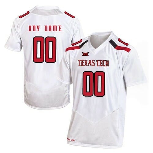 Custom Texas Tech Jersey Name And Number Colleague Football White