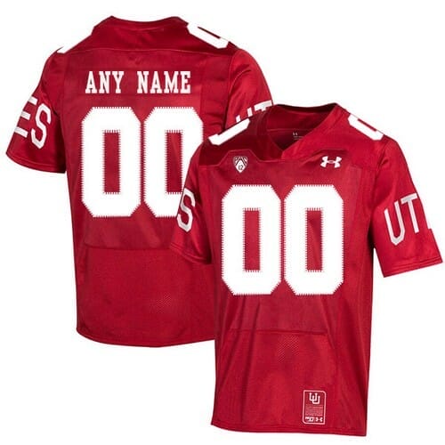 Custom Utah Utes Jersey Name Number Red College Football