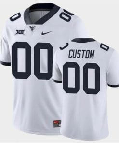 Custom West Virginia Mountaineers Jersey Name and Number White Game College Football