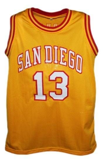 , Wilt Chamberlain San Diego Conquistadors Aba Basketball Jersey Yellow, izedge shop