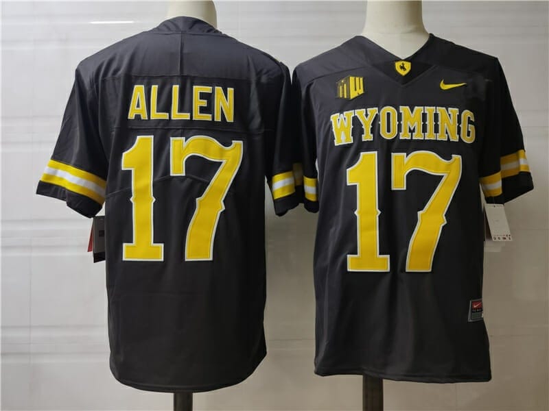 Josh Allen Wyoming Cowboys Jersey #17 College Football Jersey