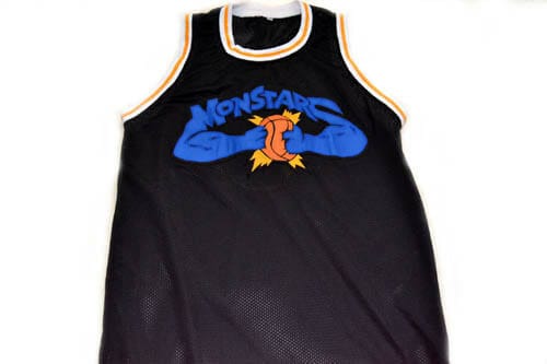 , Any Name &#038; Number Monstars Tune Squad Space Jam Basketball Jersey Black, izedge shop