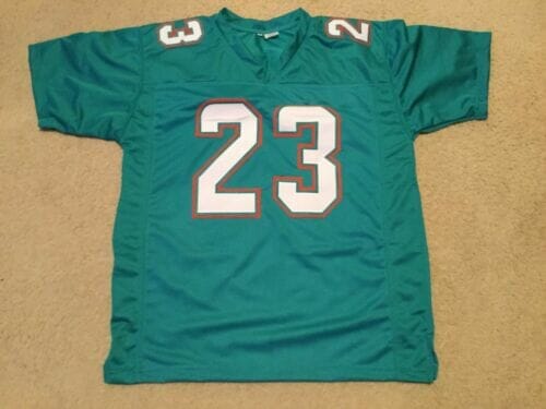 , UNSIGNED CUSTOM Sewn Stitched Jay Ajayi Teal Jersey, izedge shop